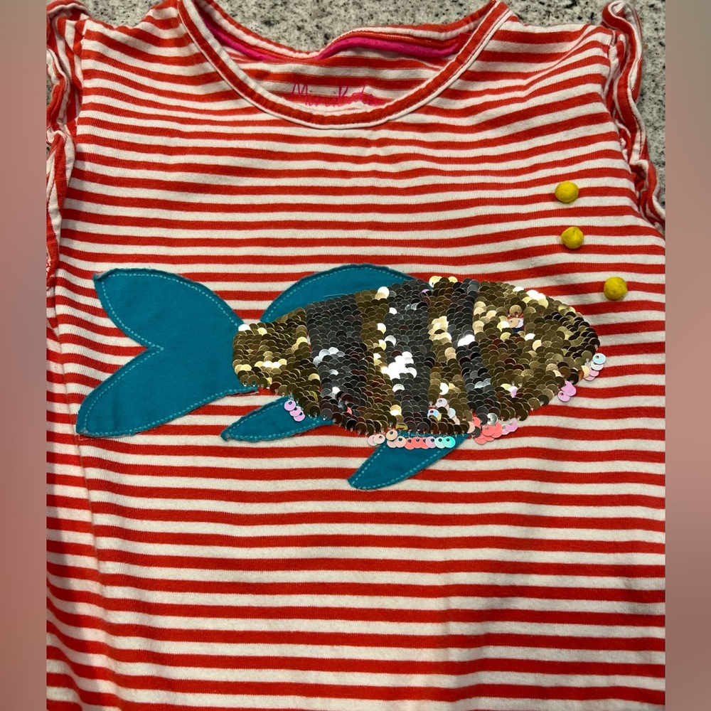 Mini Boden Fish Dress Size 9-10 - Picture 3 of 6